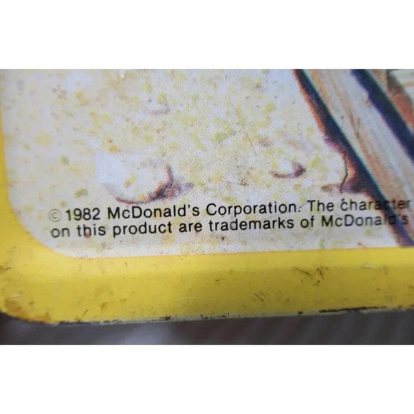 Vintage 1982 McDonald's Ronald McDonald Sheriff Cactus Canyon Metal Lunchbox - Picture 5 of 7